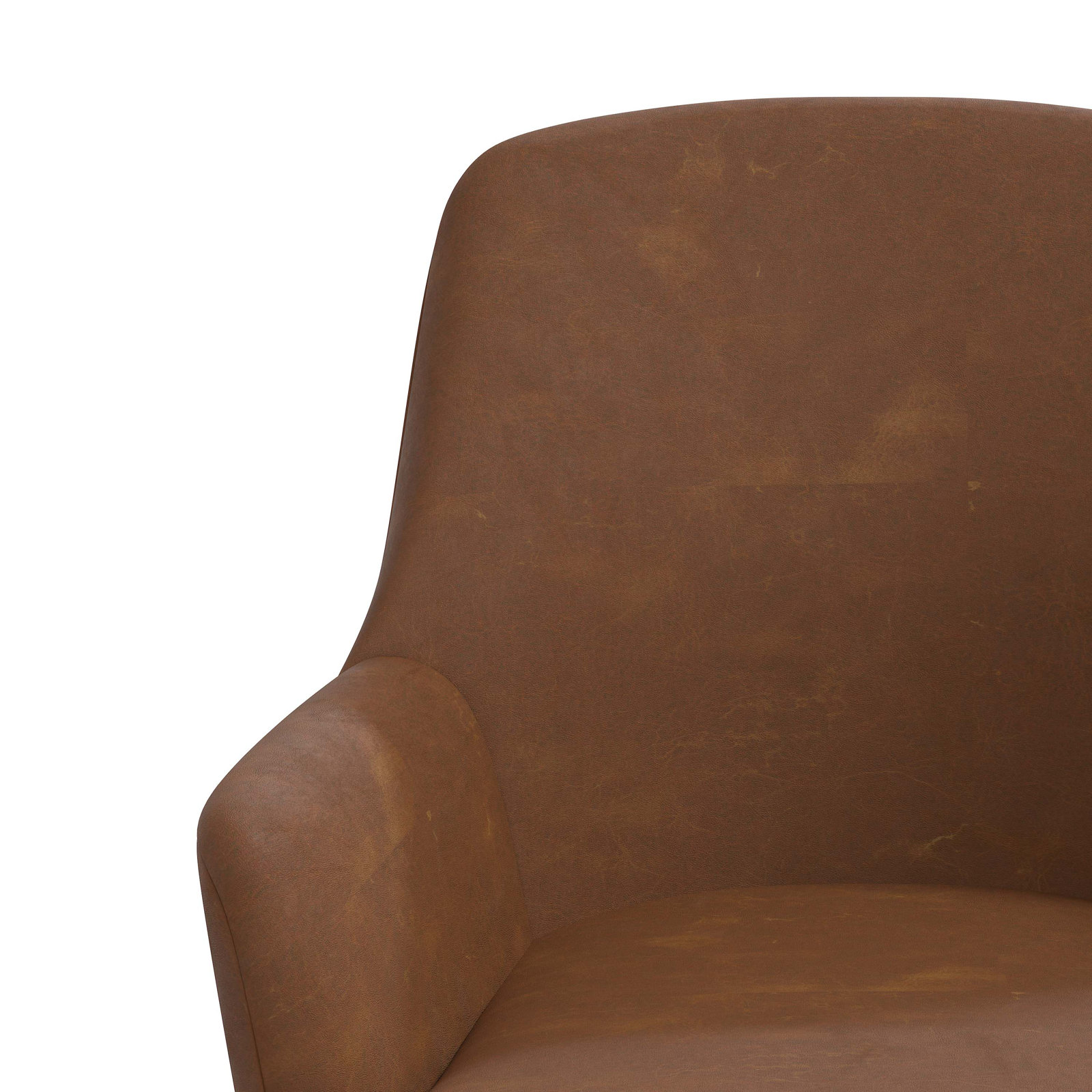 Acosta Swivel Office Chair, Brown
