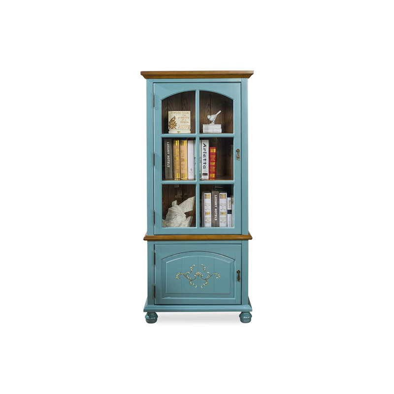 Bule Solid + Manufactured Wood Display Cases