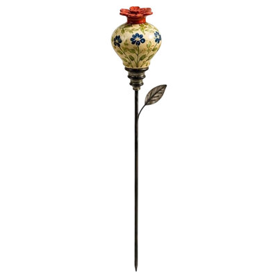 Piquet de jardin rétro avec colibris