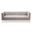 3 Seater Velvet Sofa-1818625442