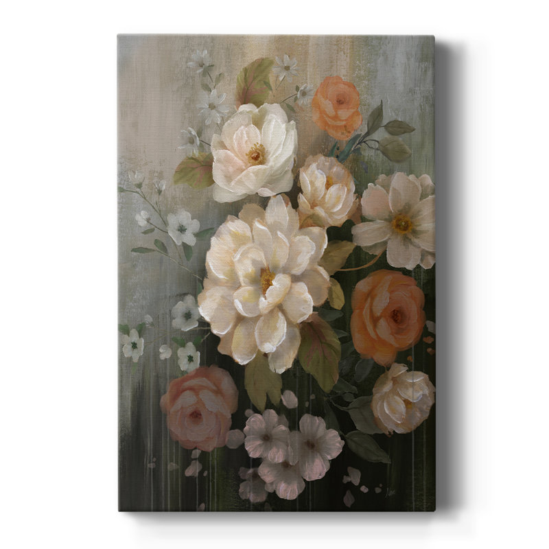 Moody Blooms - galerie Cavas sur mesure, H 18 po x l 12 po
