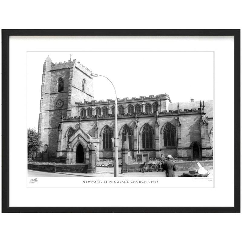Newport, St Nicolas's Church C1965 - Single Picture Frame Print, 28cm H x 36cm W x 2.3cm D