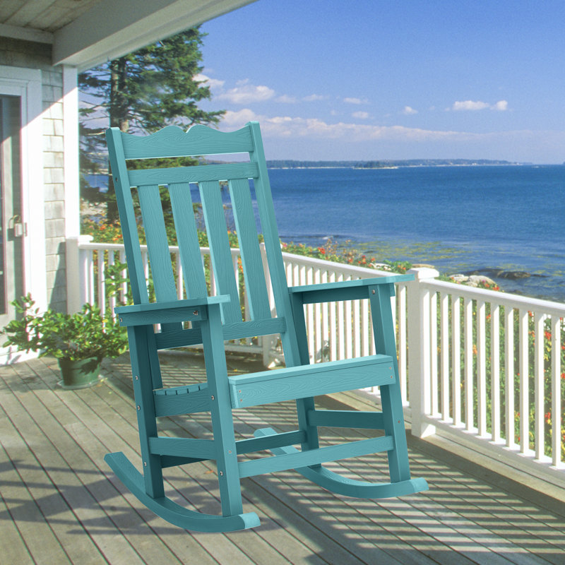 Chaise Adirondack berçante Juulia, Bleu lac