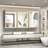 Chouchanik Recessed and Surface Framed 3 Door Medicine Cabinet with Mirror and Shelves-1203670671-1196920671