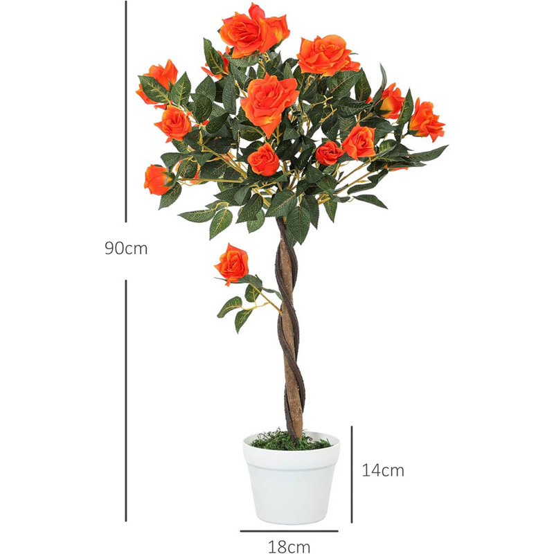Arrangement in Pot, Orange