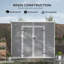 Remise de rangement d'extérieur en polypropylène l 6 pi x P 4 pi-130770507