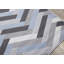 Tapis gris à motif de chevrons Shelldrake