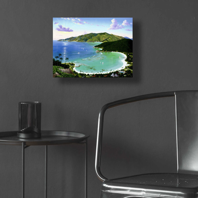 Art mural en verre acrylique, H 12 po x l 16 po x P 0,13 po