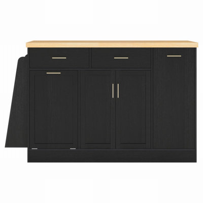 Madison 48.8'' Kitchen Island With Trash Can Storage