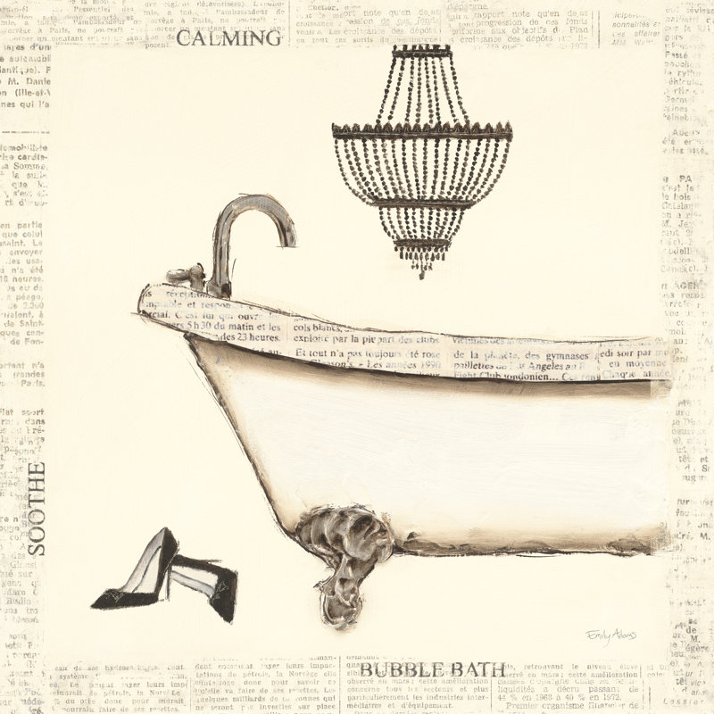 «Emilys Boudoir I Bath», H 12 po x l 12 po