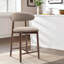 Upholstered Counter Stool with Solid Wood Frame-123848575