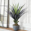 Plante agave artificielle 4 pi en pot de ciment noir | Faux agave, plante d'agave artificielle, grandes plantes artificielles d'extérieur, plante d'agave artificielle, plante d'agave, agave artificiel pour la décoration intérieure / extérieure (1 pièce)-2011063676