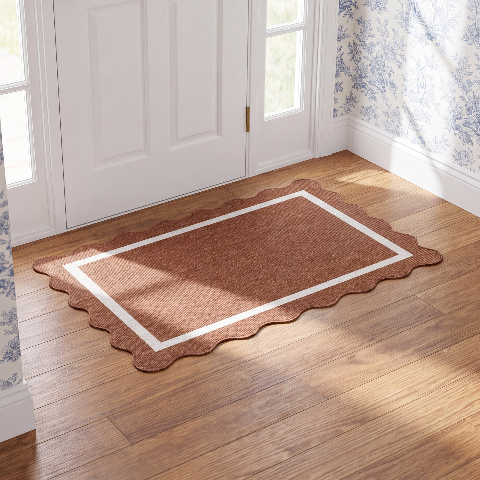 Skiles Beige Outdoor Rug, Rectangle 2'3.6" x 3'9.3"
