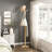 Neutral Finish Modern Coat Rack  Wood, Coat Hanger Stand Entryway Home Furniture 1Pc