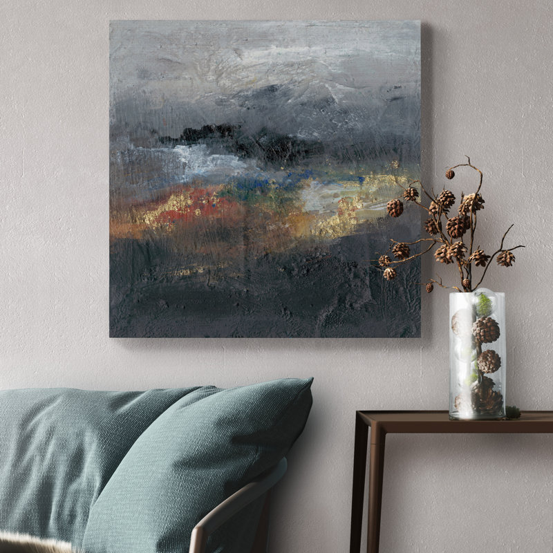 «Mountains in the Mist III», reproduction sur toile tendue, H 10 po x l 10 po x P 1,5 po