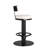 Candace Swivel Upholstered Counter/Bar Stool with Stainless Steel Frame and Linen Seat – Mid-Century Modern Glam Stool for Kitchen or Bar-110438597-41689443