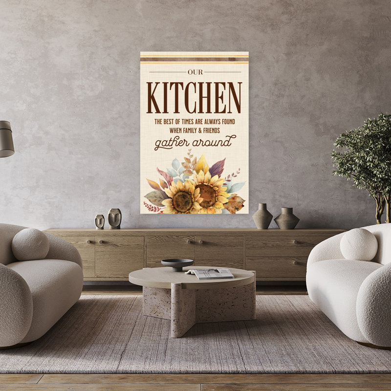 Our Kitchen Sunflowers, H 48 po x l 32 po