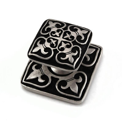 Fleur De Lis Square Knob