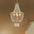 Caimen 4-Light Crystal Empire Chandelier with Crystal Accents