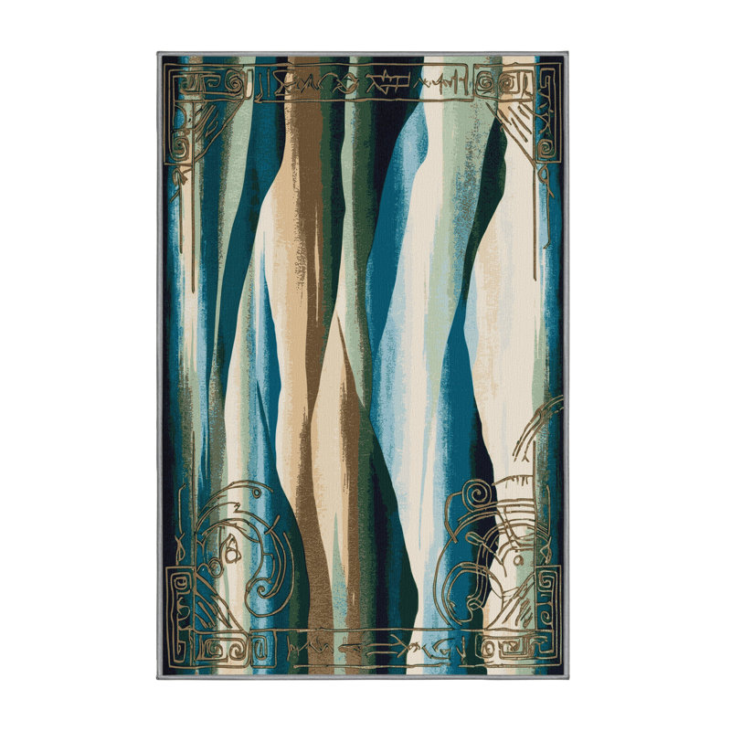 Serene Ripples Rug, Rectangle 2' x 3'