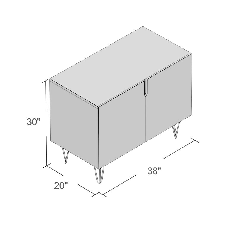 38'' Sideboard
