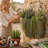 Set of 2 Textured Iron Hanging Planters with Arched Handles