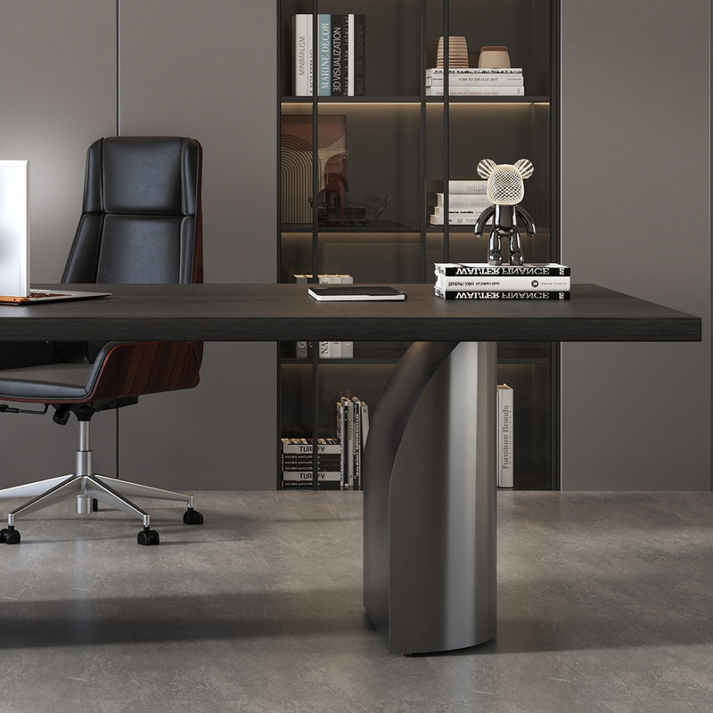 Bureau à domicile de style italien, H 29,53 po x l 70,87 po x P 27,56 po