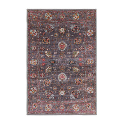 Tapis brun à motif oriental