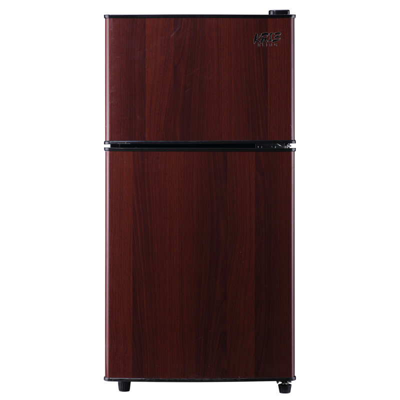 3.5Cu.Ft Compact Refrigerator Mini Fridge with Freezer, Small Refrigerator with 2 Door, 7 Level Thermostat Removable Shelves for Kitchen, Dorm, Apartment, Bar, Office