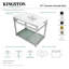 Lavabo de salle de bain rectangulaire en céramique avec trop-plein Quadras-61166548
