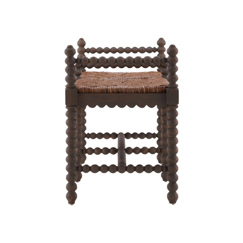 Worrel Solid Wood Bench, Gray