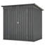 Maison de rangement extérieure noire 6 pi x 4 pi - Armoire de finition noire, toutes saisons, pour jardin et pelouse