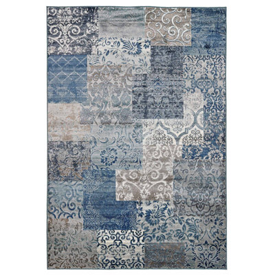 Baylor Geometric Viscose Area Rug