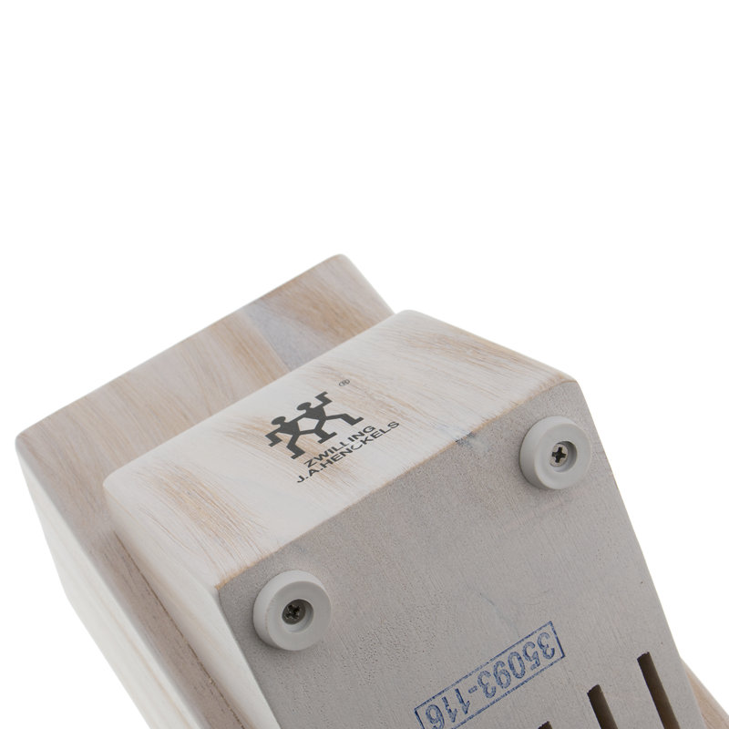 Zwilling JA Henckels Twin 16 Slot Knife Block, Rustic White