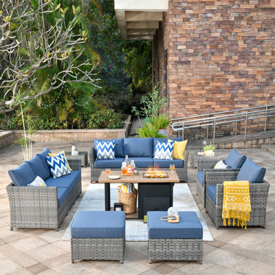 Belby 10 - Person Outdoor Seating Group with Cushions by Red Barrel Studio