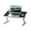Hauteur et angle réglable Support pour ordinateur portable pour lit, table d'appoint pour plateau de lit, table d'ordinateur portable pliable légère pour canapé-lit, bureau pour adultes, enfants