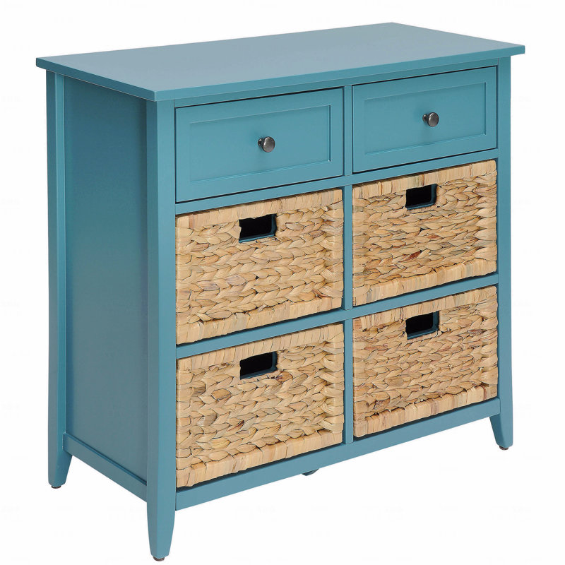 Console bleu sarcelle avec rangement