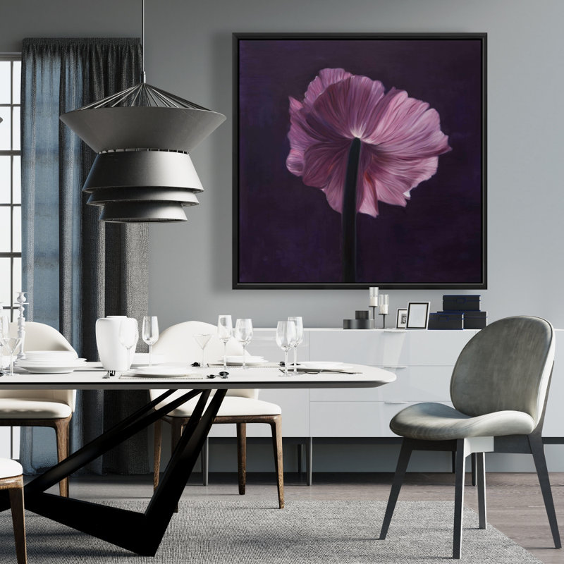 "Pétales mauves" sur toile