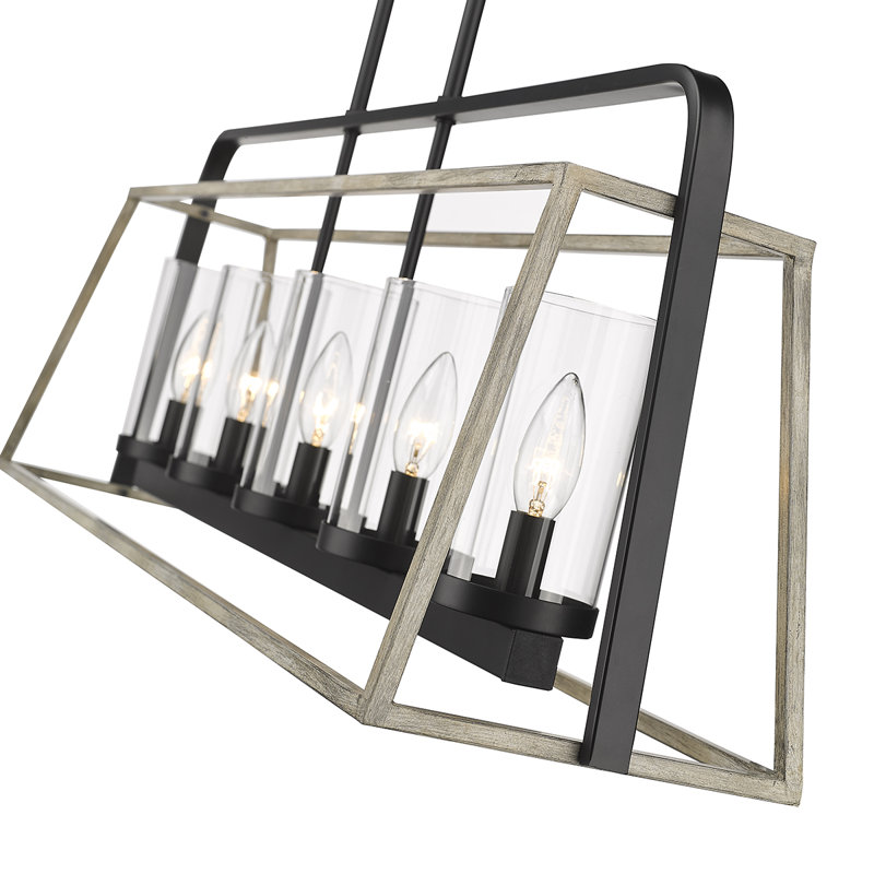 Lustre classique pour îlot de cuisine à 5 lumières 