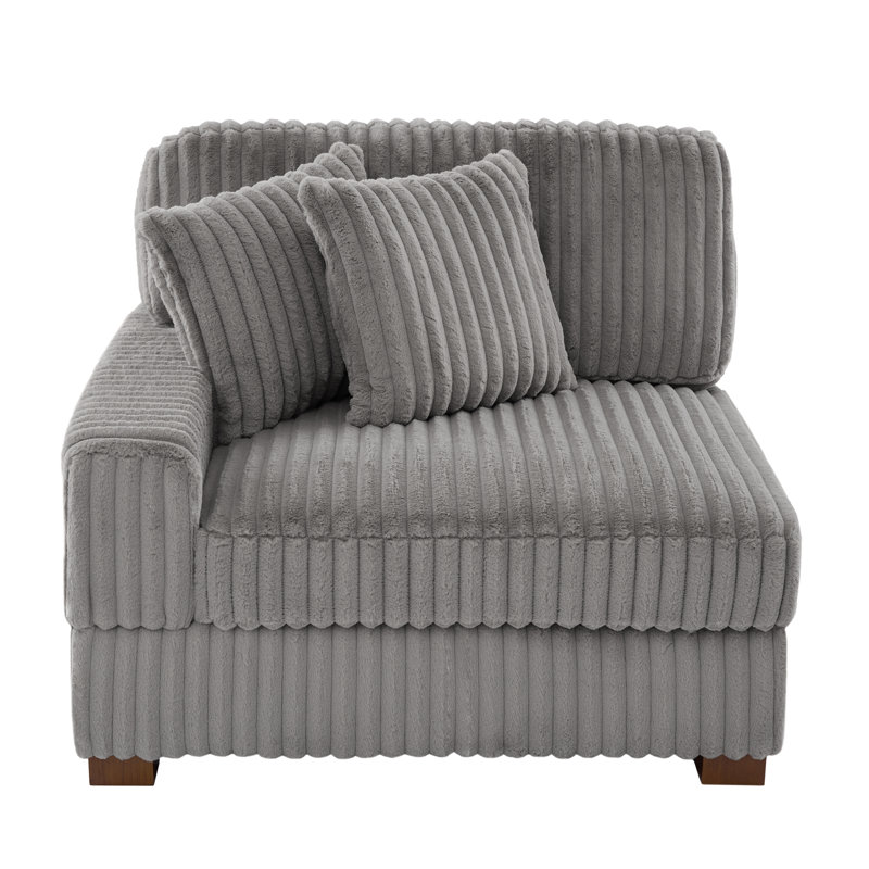 104.9Cm Wide One Arm, Light Grey