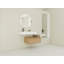 Meuble-lavabo mural 30 po avec lavabo en résine, tiroir à fermeture en douceur et fixation à flotteur