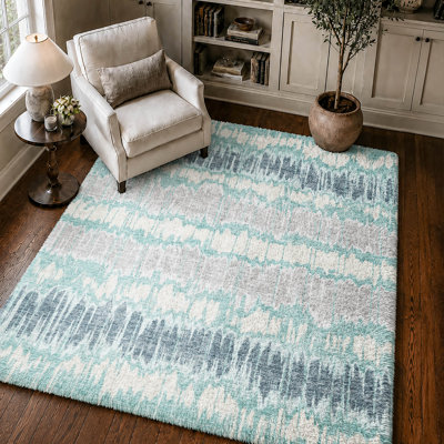 Tapis à rayures Dream Shag ADS755, lavable à la machine de qualité supérieure