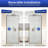 Deervalley 34" W X 74" H Fixed Glass Shower Screen With 5/16" Tempered Glass, Matte Black