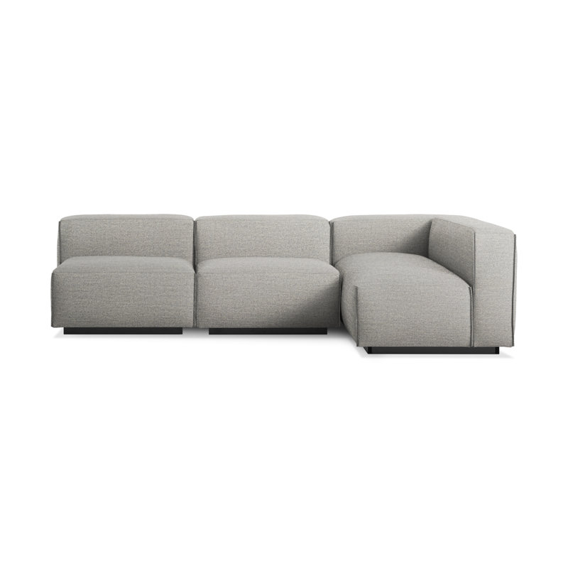 Cleon Modular Sectional, Maharam Meld in Panda, Left Hand Facing
