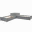 Lit plateforme simple avec rangement en bois massif