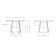 Tahina/Elmira 5 pieces Dining Set