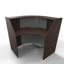 Ekow L-Shaped Synthetic Laminate Reception Desk-1044835274