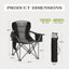 Oversized X-shaped Reinforced Padded Camping Folding Chair With Cup Holder-1661402567-1712901052