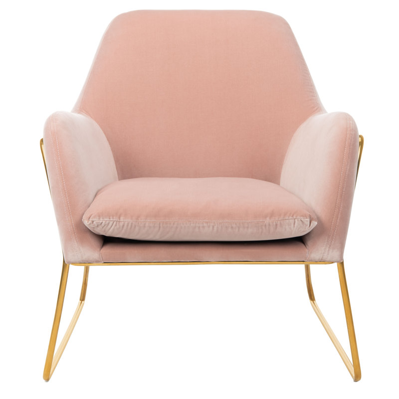 Flagg Velvet Armchair, Blush