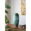 D8x17,7 "Vase en céramique décoratif avec glacis réactif bleu et vert